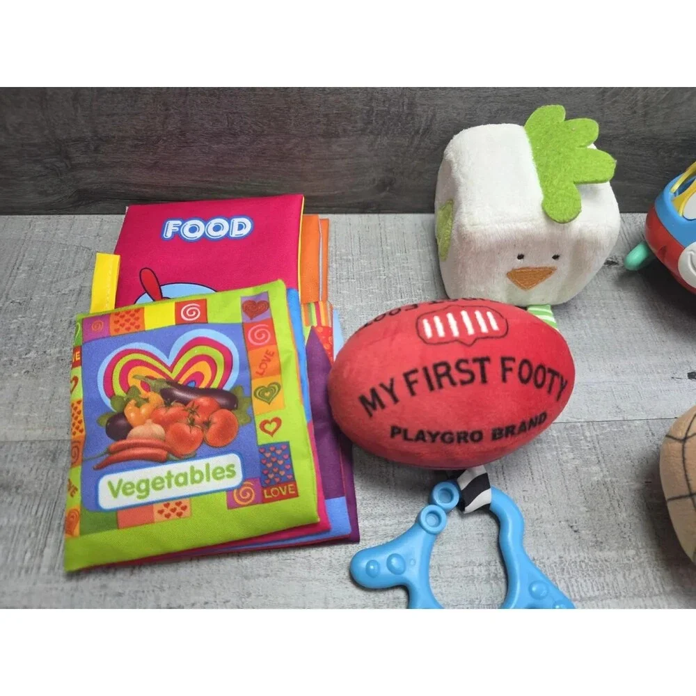 Lot Baby Sports Ball Toy Infant Sports Rattle Pottery Barn Kids Block + b209